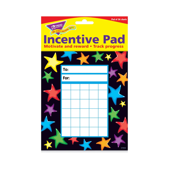 TREND T-73052 Gel Stars Incentive Pad, 36 sheets