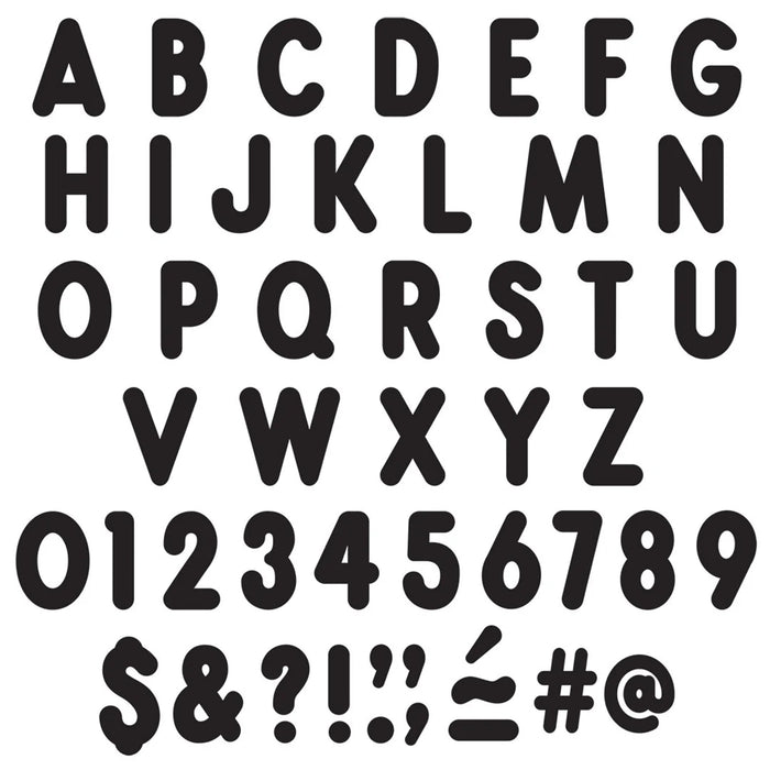 TREND T-79411 Black 7-Inch Billboard Uppercase (EN/SP) Ready Letters