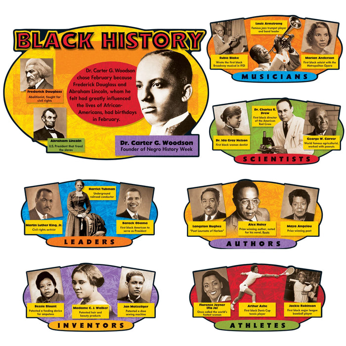 TREND T-8095 Black History Bulletin Board Set