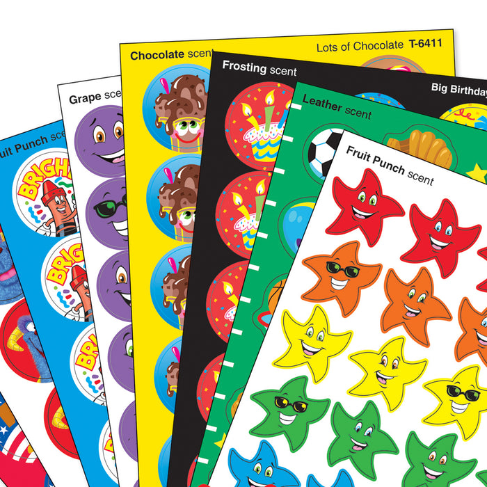 TREND T-83912 Scratch 'n Sniff Stinky Stickers Assortment Pack, 750 Stickers