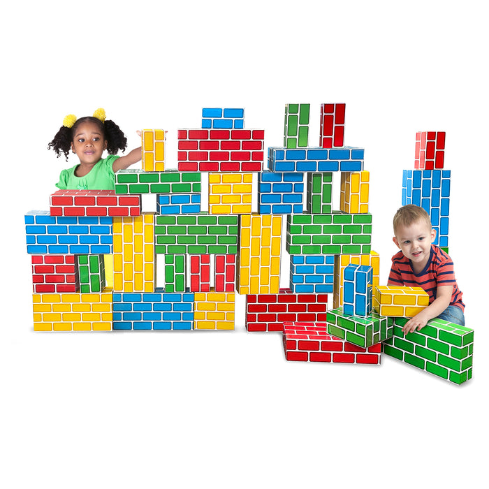Teacher Created Resources TCR11532 Easy-Stack Cardboard Blocks, 40 Piece Set