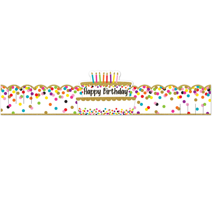 Teacher Created Resources TCR1210 Confetti Happy Birthday Crowns, Pack of 30