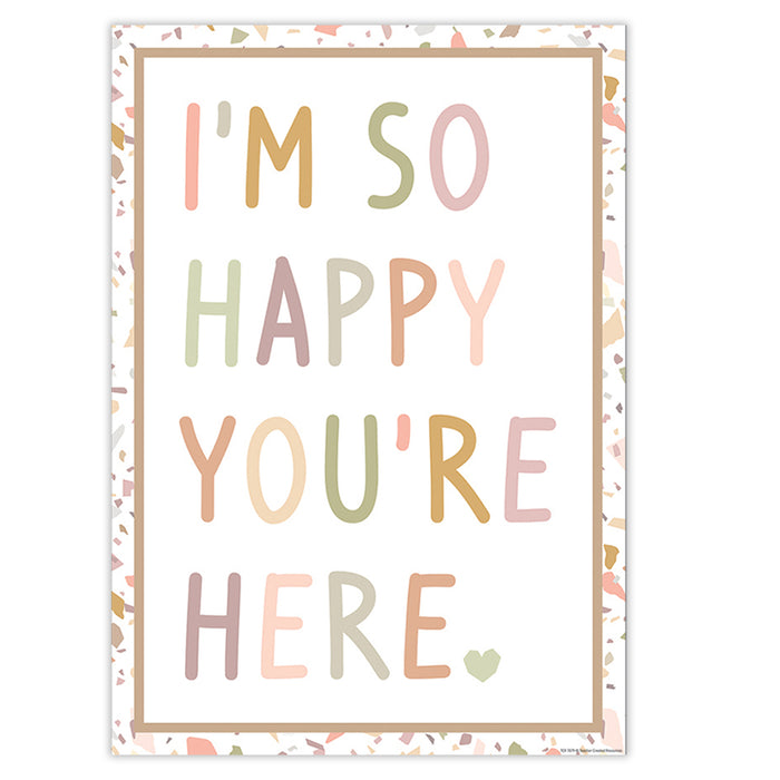 Teacher Created Resources TCR2088718 Terrazzo Tones Positive Poster, Set of 6