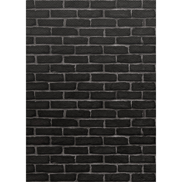 Teacher Created Resources TCR32431 Black Brick Better Than Paper Bulletin Board Roll, 4' x 12', Pack of 4