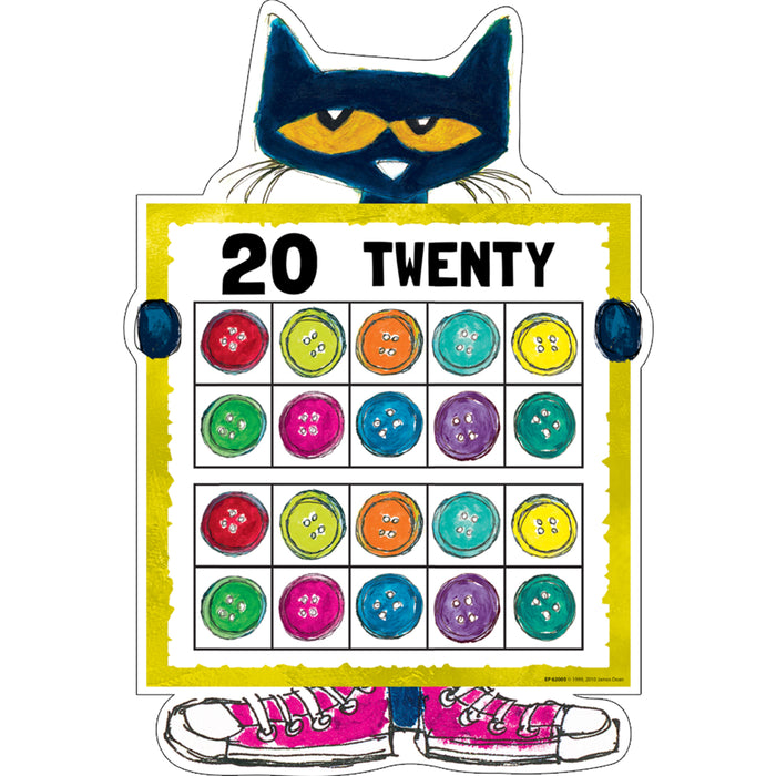 Teacher Created Resources TCR62005 Pete the Cat Numbers 0-20 Bulletin Board Set