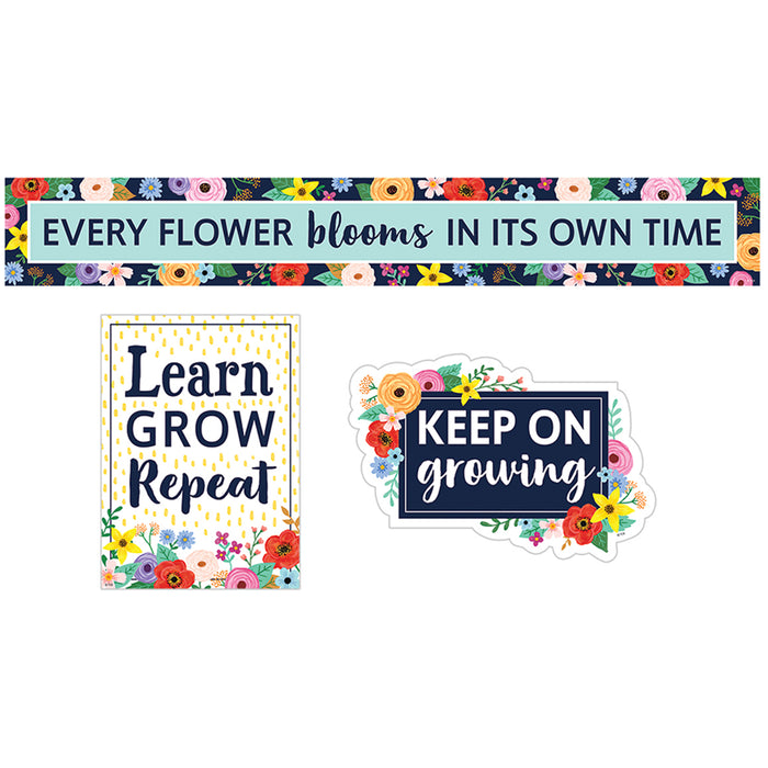 Teacher Created Resources TCR6703 Wildflowers Mini Bulletin Board Set, 16 Pieces