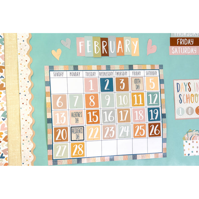 Teacher Created Resources TCR7119 Everyone is Welcome Calendar Bulletin Board Set