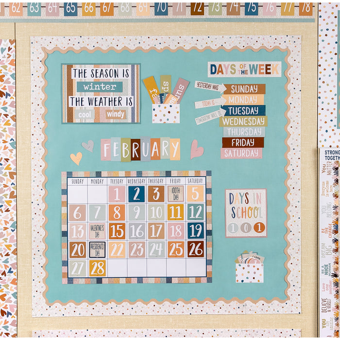Teacher Created Resources TCR7119 Everyone is Welcome Calendar Bulletin Board Set