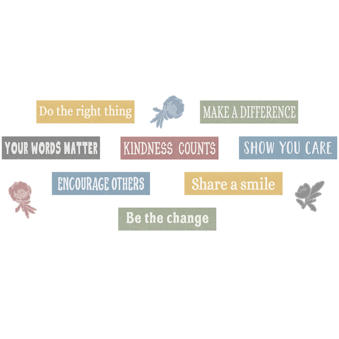 Teacher Created Resources TCR7172 Classroom Cottage Always Choose Kindness Bulletin Board Set, 23 Pieces