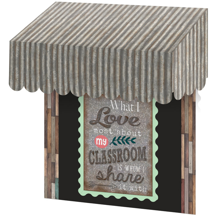 Teacher Created Resources TCR77180 Home Sweet Classroom Corrugated Metal Design Awning