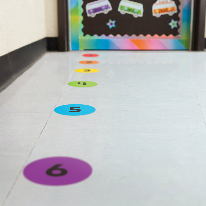 Teacher Created Resources TCR77512 Spot On Numbers 1-36 Floor Markers, 4"