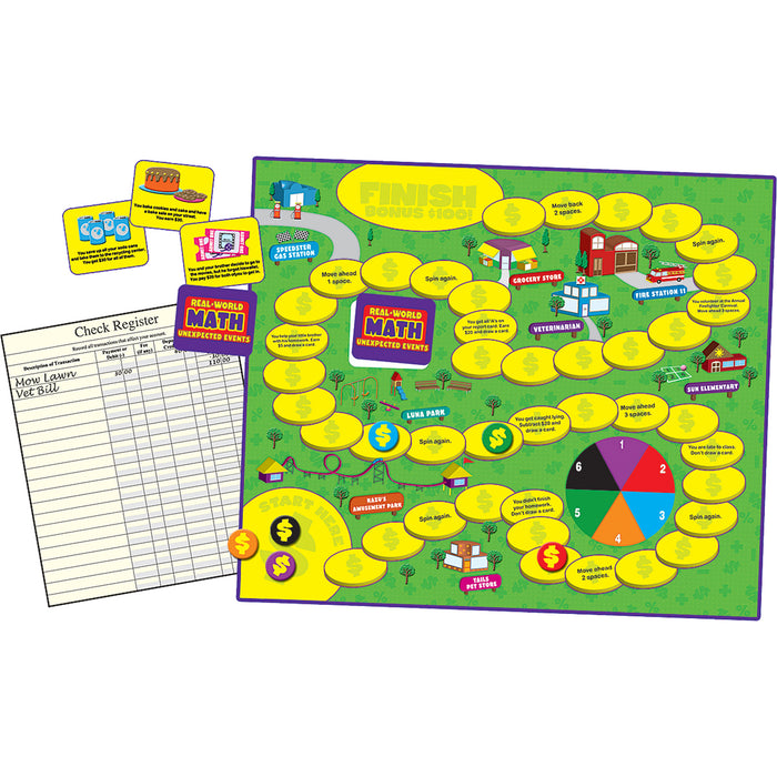 Teacher Created Resources TCR7804 Real World Math: Unexpected Events Game