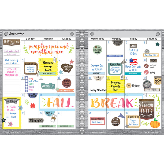 Teacher Created Resources TCR8294 Home Sweet Classroom Lesson Planner