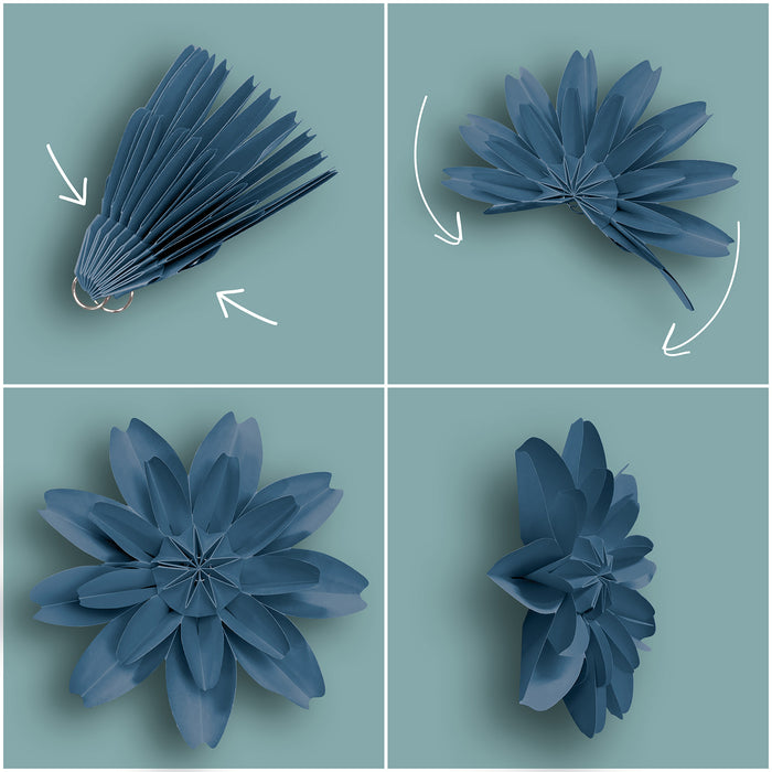 Teacher Created Resources TCR8349 Calming Colors Paper Flowers, Pack of 4