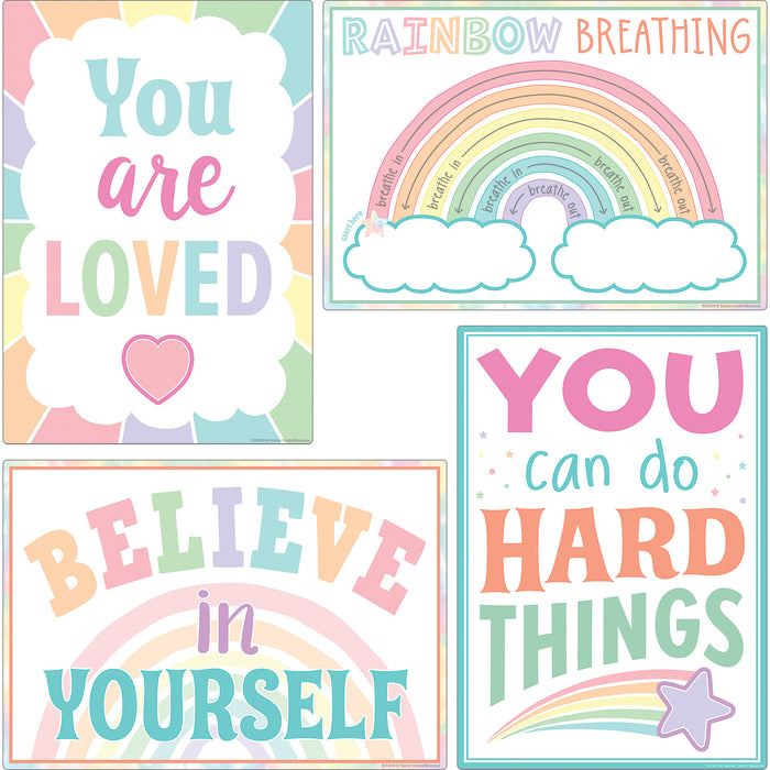 Teacher Created Resources TCR8439 Pastel Pop Calming Strategies Small Poster 12-Pack