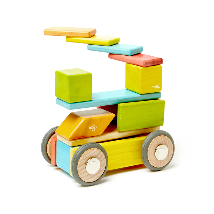 Tegu TEGK12001SJG Classroom Mgnetic Wooden Block Kit, 130 Pieces