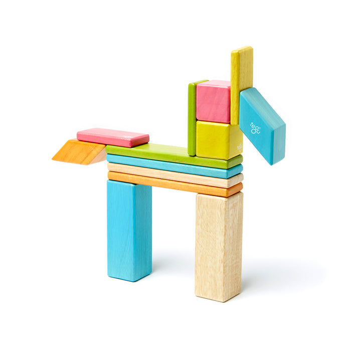 Tegu TEGK12001SJG Classroom Mgnetic Wooden Block Kit, 130 Pieces