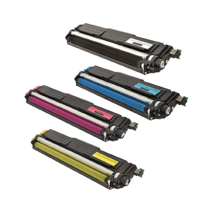 Compatible Brother TN227 Black, Cyan, Magenta, Yellow Toner Cartridges