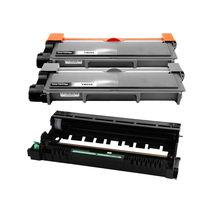Compatible Brother TN660 DR630 Black Toner and Drum Set