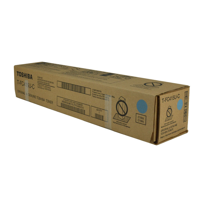 OEM Toshiba T-FC415U-C (TFC415UC) Toner Cartridge, Cyan 33.6K Yield