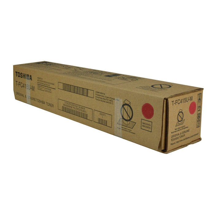 OEM Toshiba T-FC415U-M (TFC415UM) Toner Cartridge, Magenta 33.6K Yield