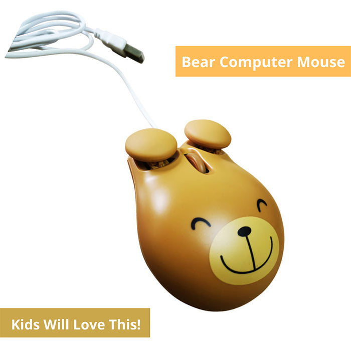 The Pencil Grip TPG991 Bear Shape Computer Mouse