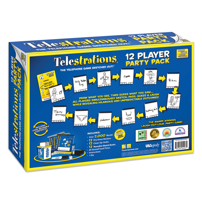 USAopoly USAPG000318 Telestrations 12 Player: The Party Pack
