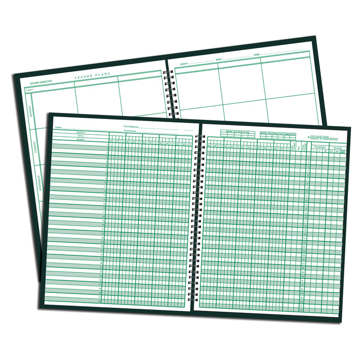 WARD WAR91016 Combination 9-10 Week Class Record + 6 Period Lesson Plan Book