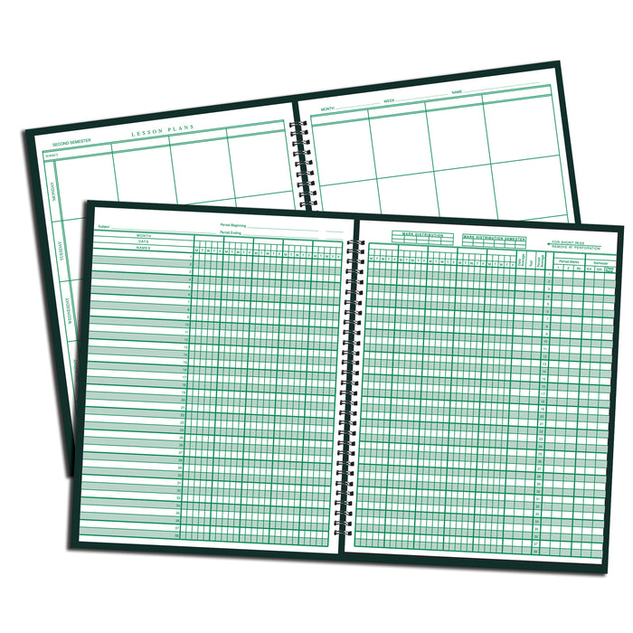 WARD WAR91018 Combination 9-10 Week Class Record + 8 Period Lesson Plan Book