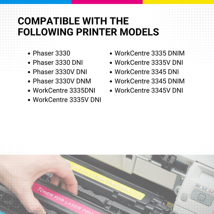 Xerox 106R03620 Phaser 3330 Black Toner XEROX