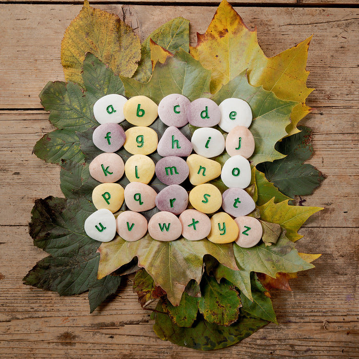 Yellow Door YUS1000 Lowercase Alphabet Pebbles, Set of 26