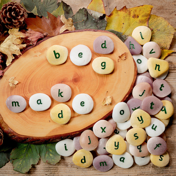Yellow Door YUS1000 Lowercase Alphabet Pebbles, Set of 26