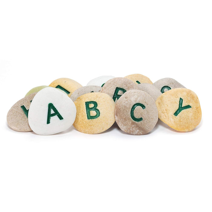 Yellow Door YUS1009 Uppercase Alphabet Pebbles, Set of 26