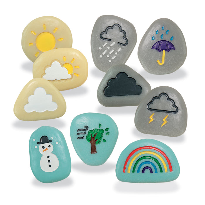 Yellow Door YUS1031 Weather Stones, Set of 10
