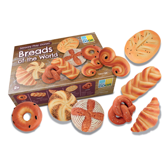 Yellow Door YUS1150 Sensory Play Stones, Breads of the World