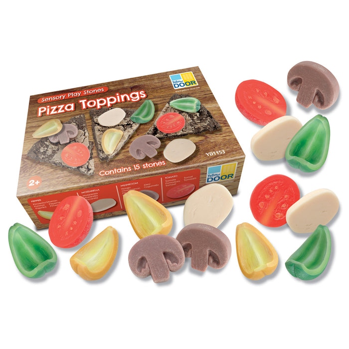 Yellow Door YUS1153 Sensory Play Stones, Pizza Toppings