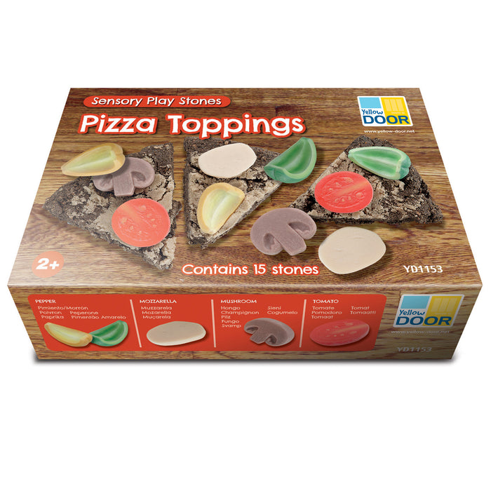 Yellow Door YUS1153 Sensory Play Stones, Pizza Toppings
