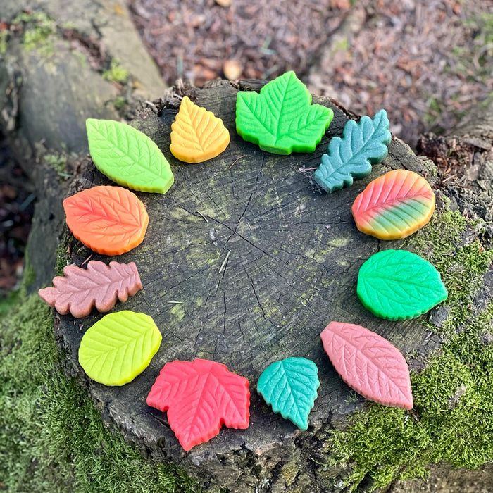 Yellow Door YUS1218 Sensory Play Stones - Leaves - Set of 12