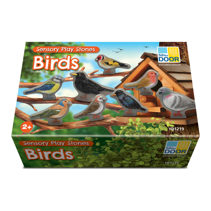 Yellow Door YUS1219 Sensory Play Stones - Birds - Set of 8