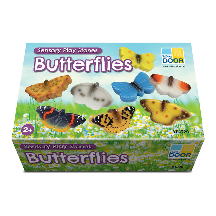 Yellow Door YUS1220 Sensory Play Stones - Butterflies - Set of 8