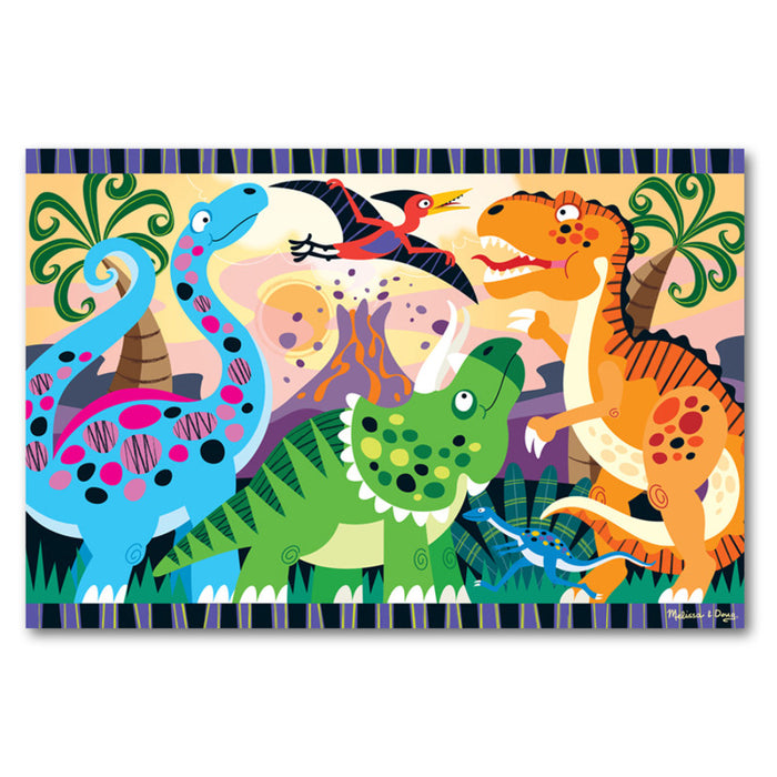 Melissa & Doug LCI4425 Dinosaur Dawn Floor Puzzle