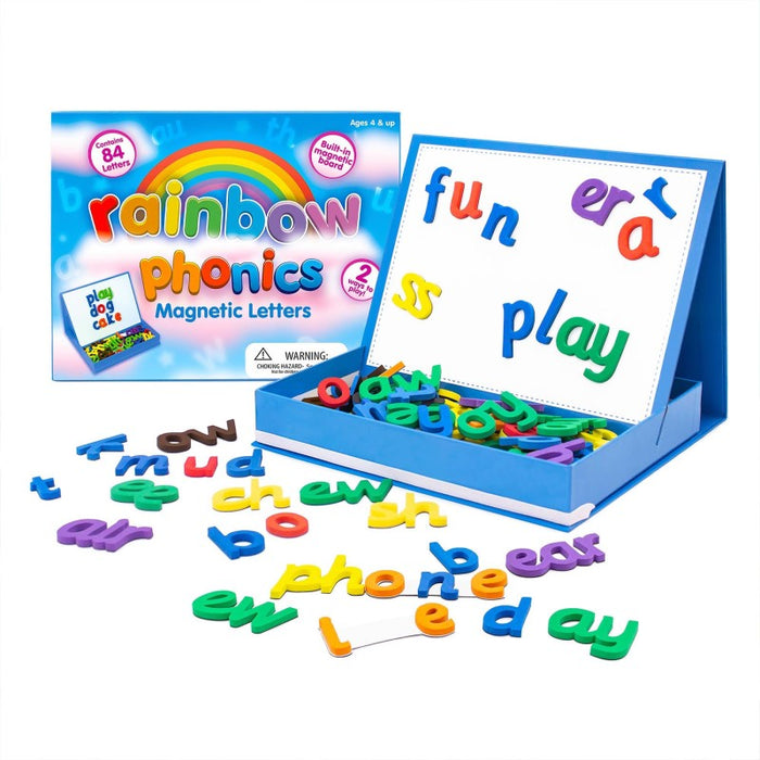 Junior Learning JRL194 Rainbow Phonics Magnetic Letters, 85 Pieces