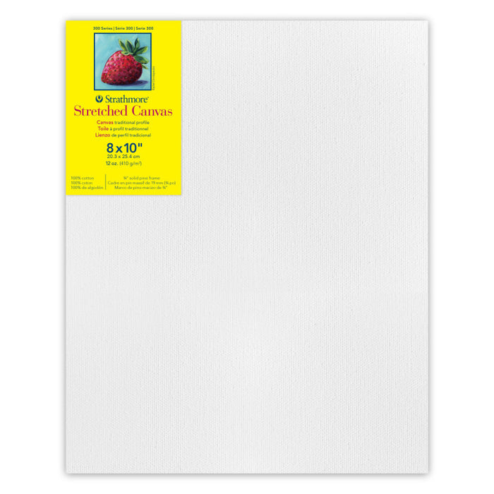 Strathmore STT31308 300 Series Traditional Stretched Canvas, 8x10 inch