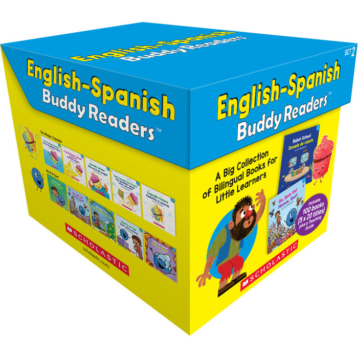 Scholastic Teaching Solutions SC-9781546160489 English-Spanish Buddy Readers: Set 2, Multiple-Copy Set, 100 Books