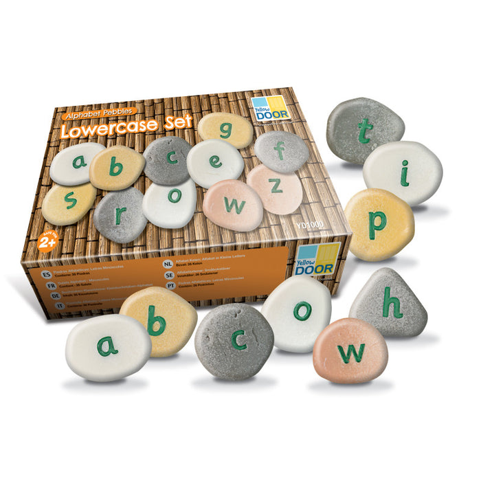 Yellow Door YUS1000 Lowercase Alphabet Pebbles, Set of 26