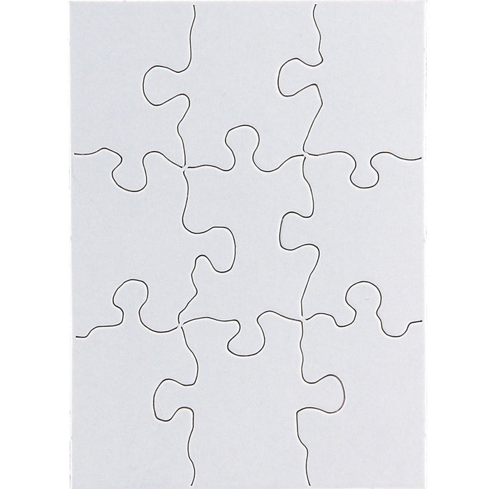 Hygloss HYG96113 Compoz-A-Puzzle, 4" x 5-1/2" Rectangle, 9 Pieces, 24 Puzzles