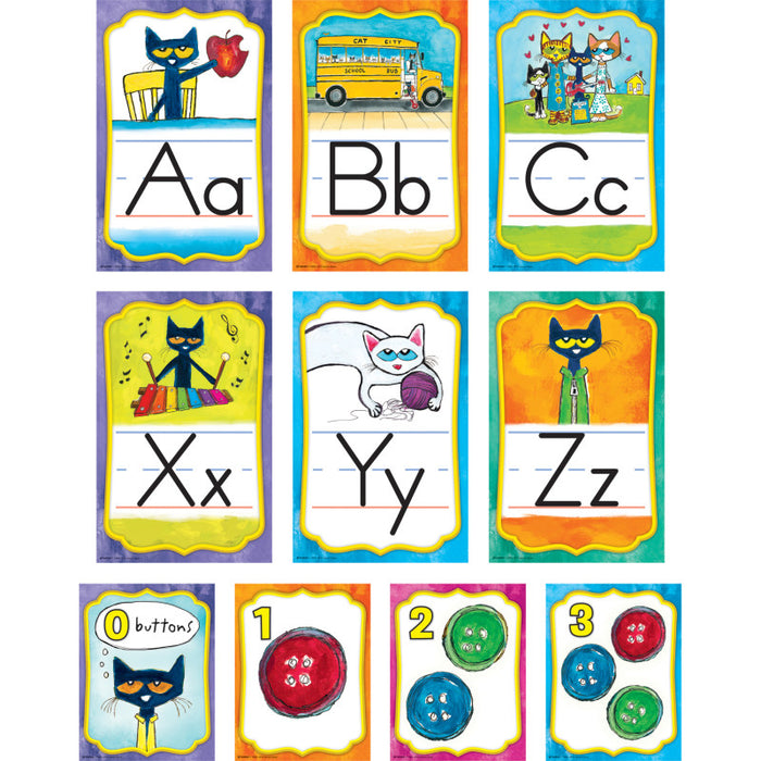 Edupress EP-63950 Pete the Cat Alphabet Bulletin Board Set