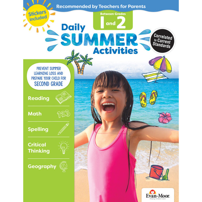 Evan-Moor Educational Publishers EMC1072 Daily Summer Activities, Moving from 1st Grade to 2nd Grade