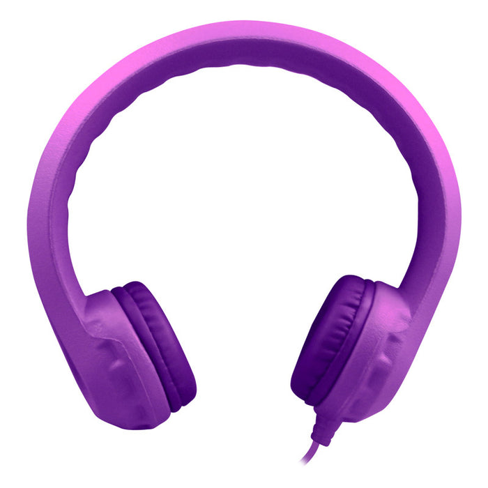 HamiltonBuhl HECKIDSPPL Flex-Phones Single Construction Foam Headphones - Purple