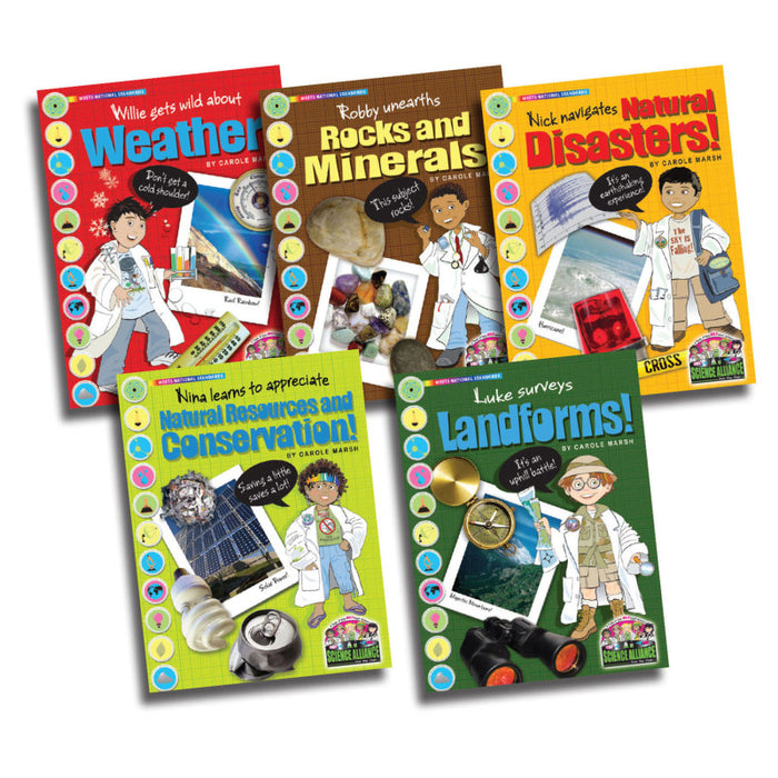 Gallopade GALSPSAPEARTHKS Science Alliance&trade; Earth Science, Set of 5